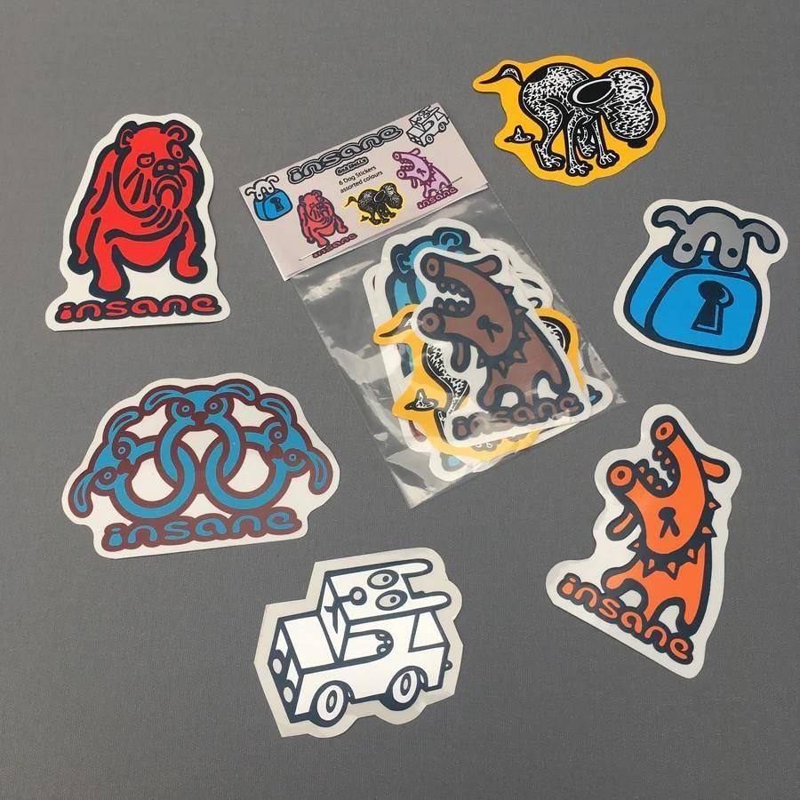 【予約商品:1月下旬以降のお届け予定】Insane Dogs Sticker Pack 6pcs