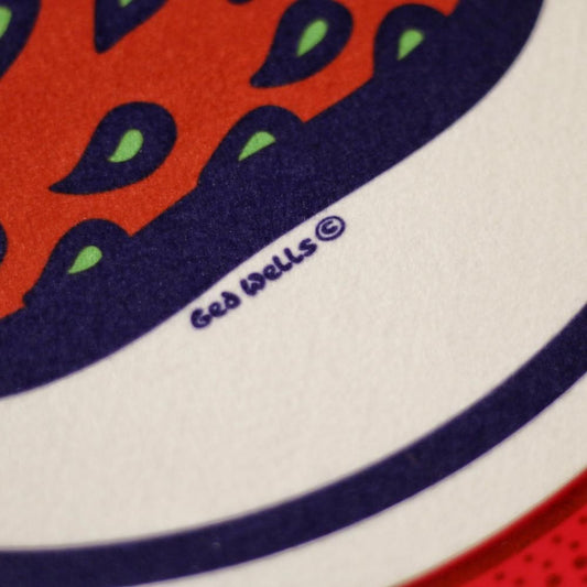 STRAWBERRY SLIP MAT 12inch