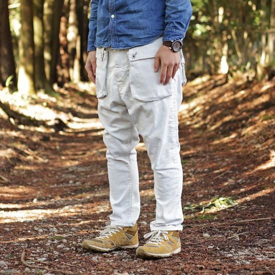 G55 Sarouel Flap Denim Pants -CARIB-