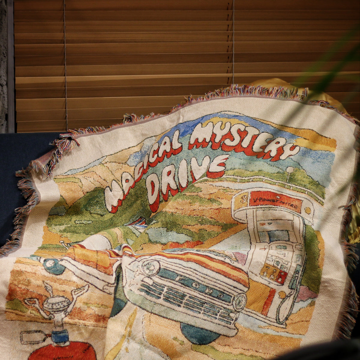 MAGICAL MYSTERY DRIVE BLANKET "THE VAN"