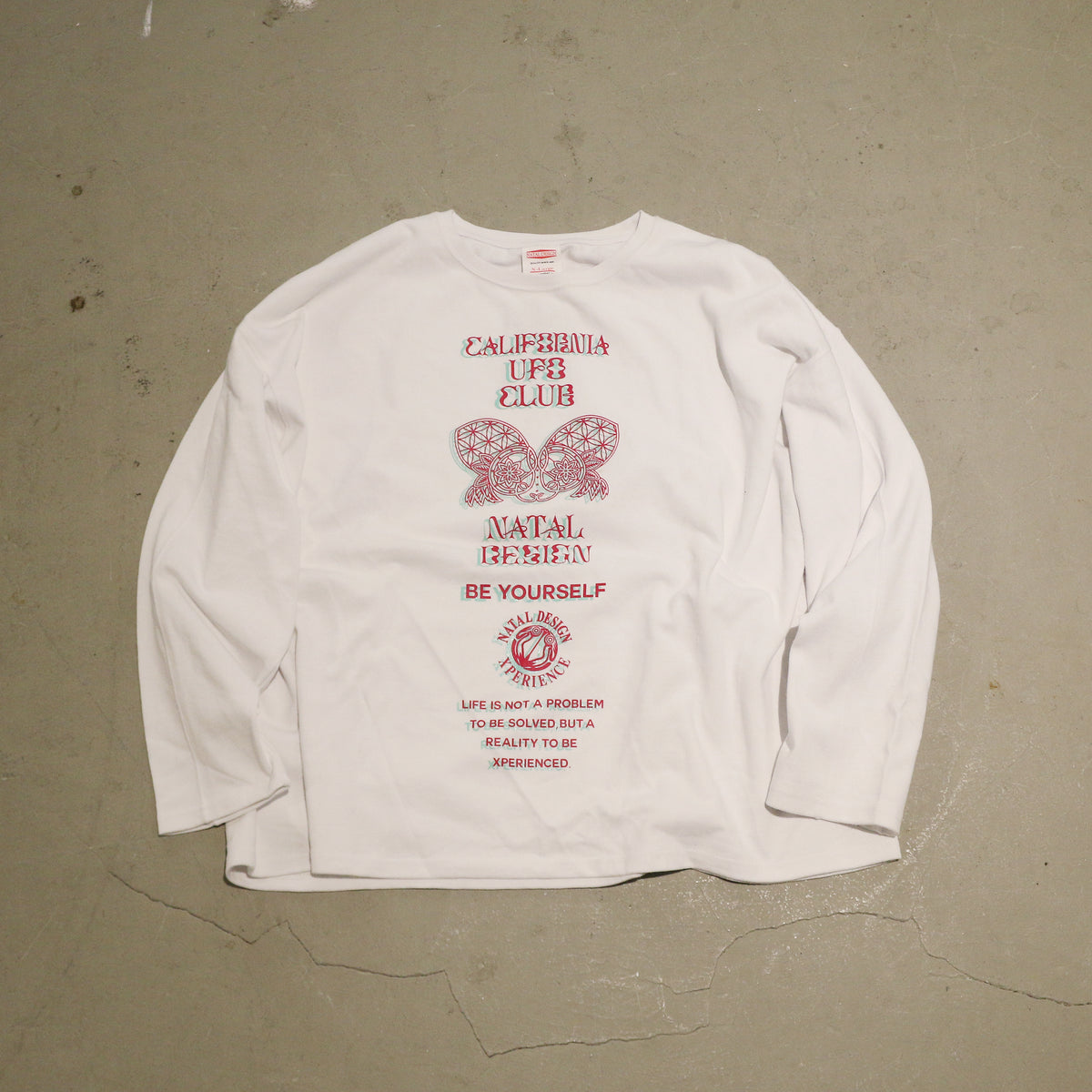 UFO CLUB MULTI PRINT L/S HEMP TEE