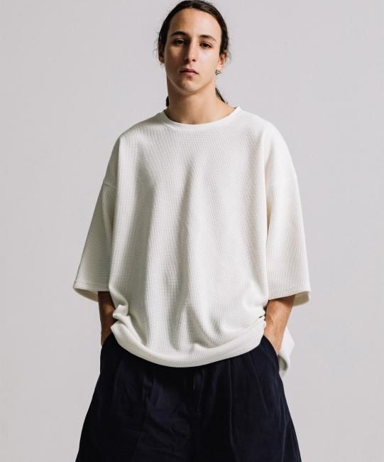 HEAVY WAFFLE WIDE TEE