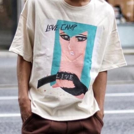 LOVE  CAMP DRIVE WIDE TEE