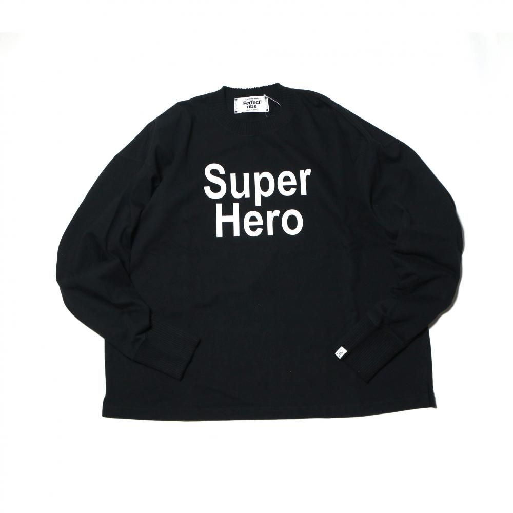 Perfect ribs X ALM X ROOM MATE  ”SUPER HERO L/S TEE”