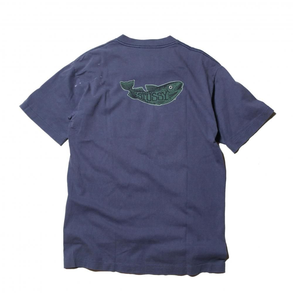 STUSSY 80年代黒タグ　”TROUT” TEE