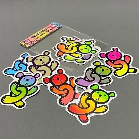 【予約商品：1月下旬以降のお届け予定】Tinted Teddies Sticker Pack 7pcs