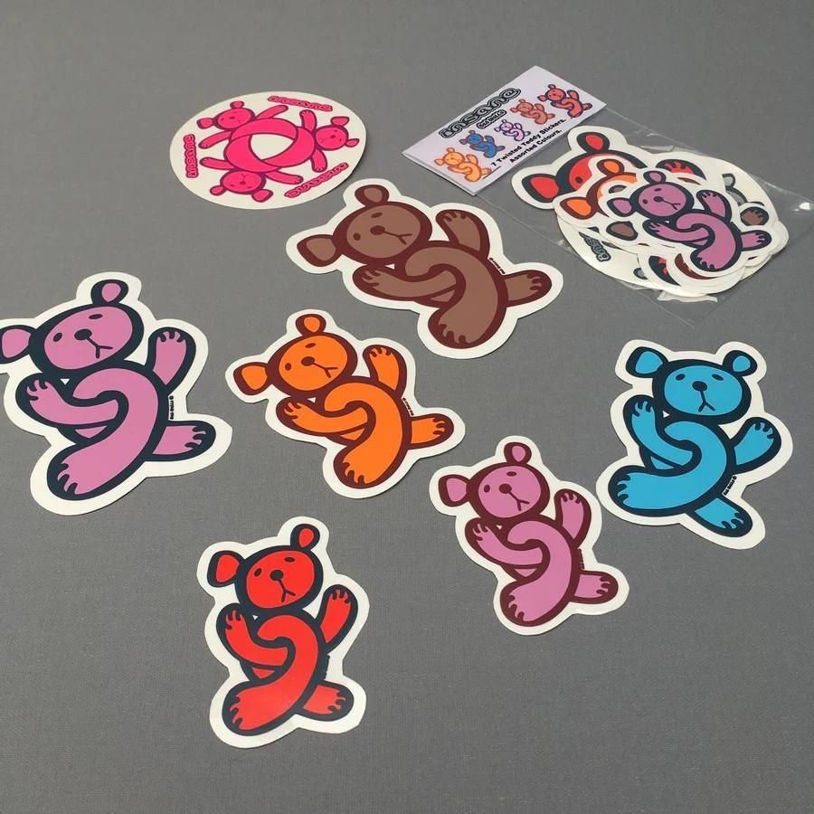 【予約商品：1月下旬以降のお届け予定】Insane Twisted Teddy Sticker Pack 7pcs