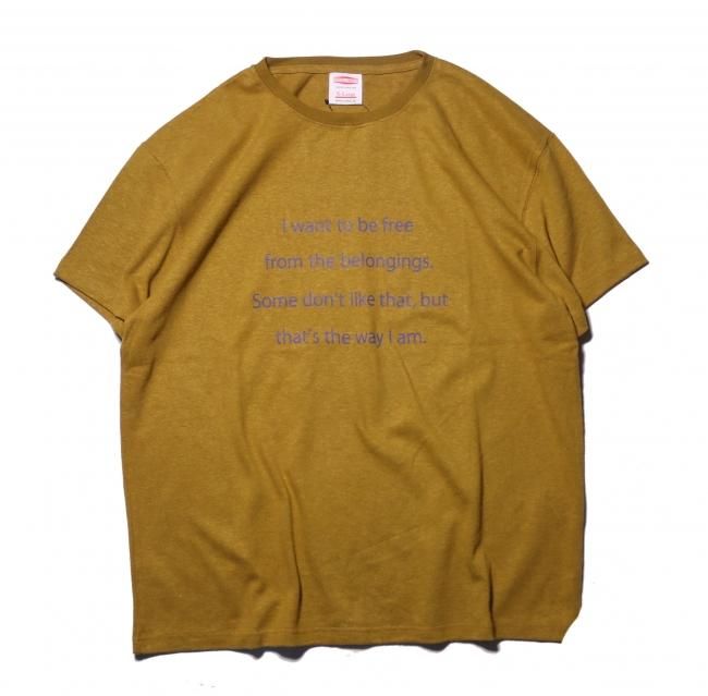 CREW NECK HEMP TEE HEAVY２ PRINTED