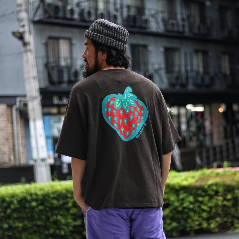HEMP WIDE TEE strawberry ver.