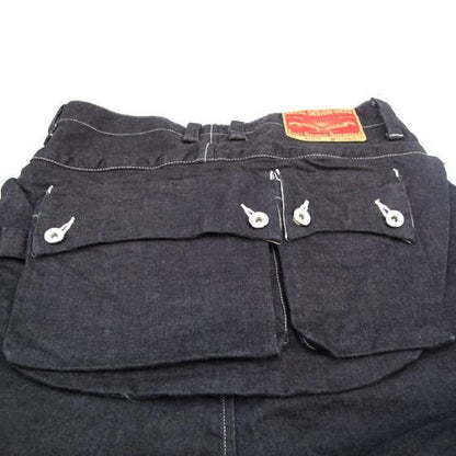 G55Sarouel Flap Denim Pants -ONE WASH-