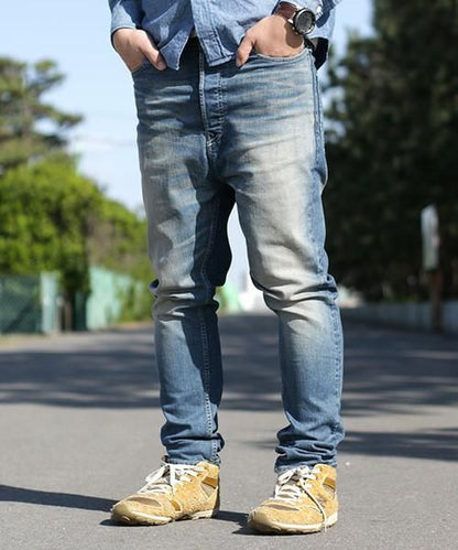S600-s Sarouel Denim Stretch  -REAL DAMAGE-