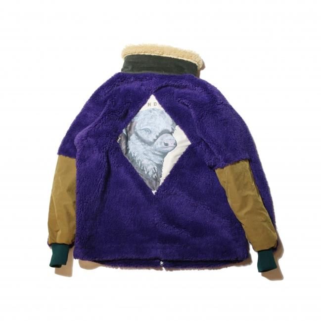 WHITE BUFFALO LIGHT BOA JACKET PICTURE BACK