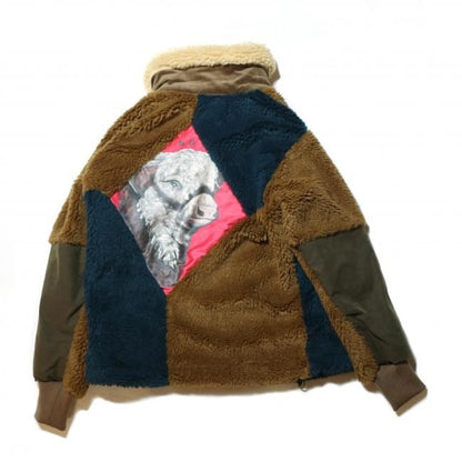 WHITE BUFFALO LIGHT BOA JACKET PICTURE BACK MIX
