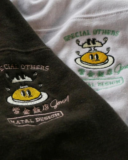 餃子くん&玉チャーくん 刺繍FOOT BALL TEE