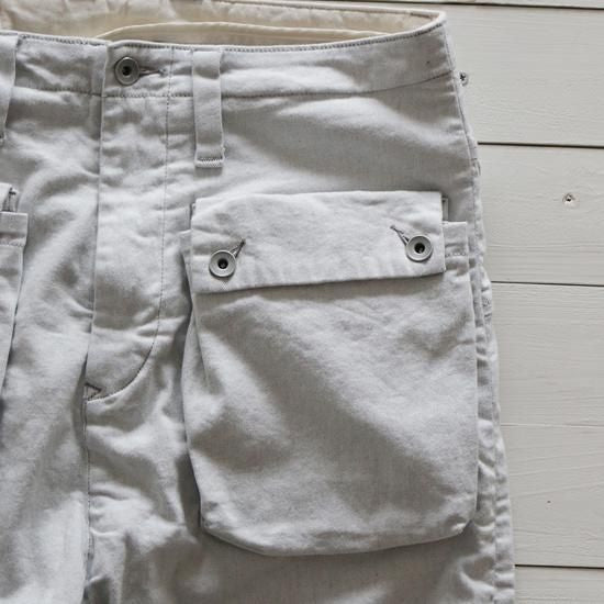G55 Sarouel Flap Denim  Pants  -CARIB-