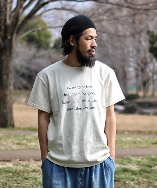 CREW NECK HEMP TEE HEAVY２ PRINTED