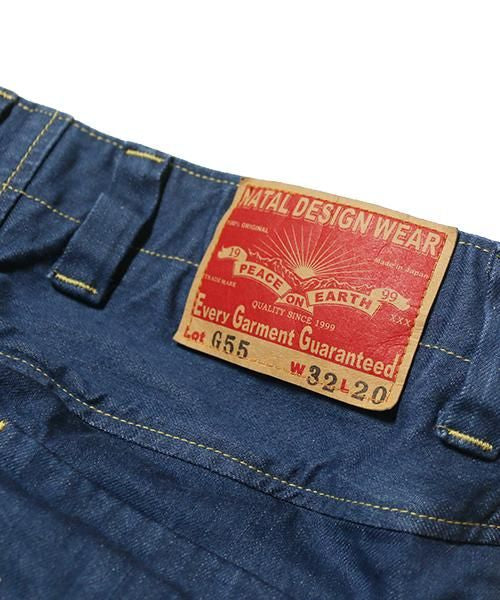 G55 Sarouel Flap Denim Pants -OLD BLUE-