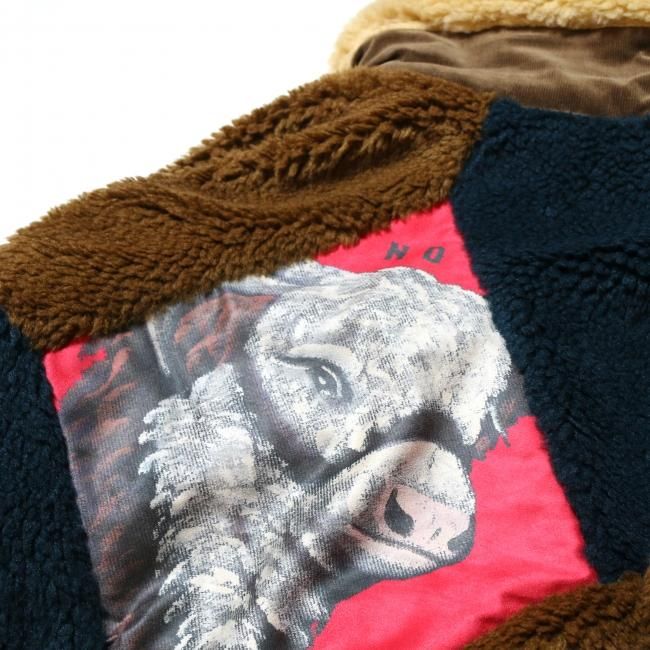 WHITE BUFFALO LIGHT BOA JACKET PICTURE BACK MIX