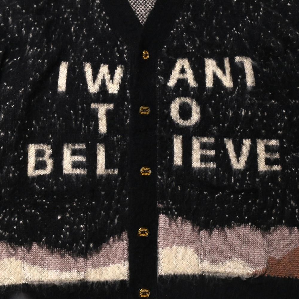 I WANT TO BELIEVE KNIT CARDIGAN