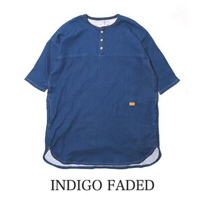 WIDE SPREAD DENIM SWEAT LONG HENRY