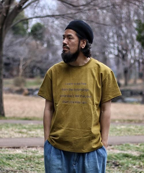 CREW NECK HEMP TEE HEAVY２ PRINTED
