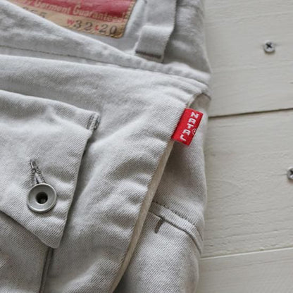 G55 Sarouel Flap Denim  Pants  -CARIB-