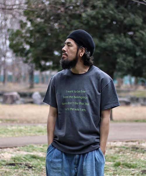 CREW NECK HEMP TEE HEAVY２ PRINTED