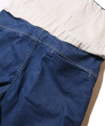 G55 Sarouel Flap Denim Pants -OLD BLUE-