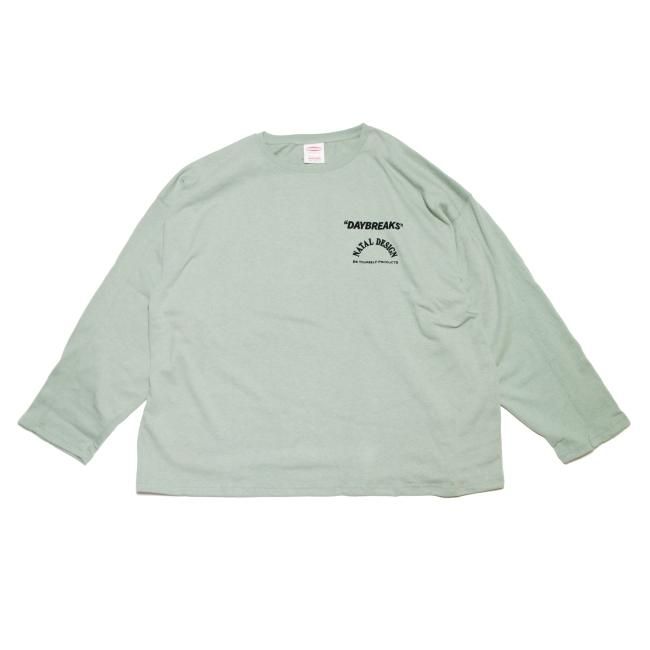 HEMP LONG SLEEVE TEE WIDE PRINTED DAYBREAKS