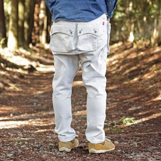G55 Sarouel Flap Denim  Pants  -CARIB-