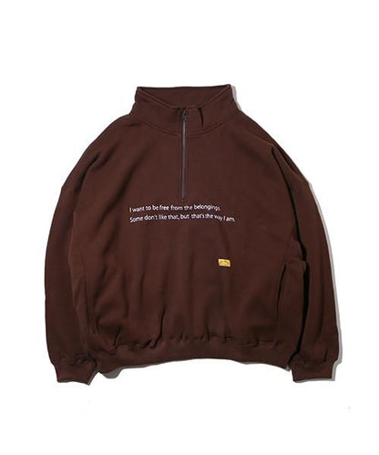 C.C.SWEAT HALF ZIP