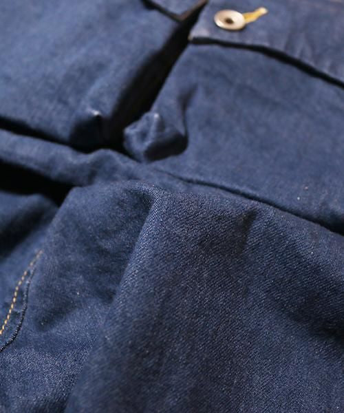 G55 Sarouel Flap Denim Pants -OLD BLUE-