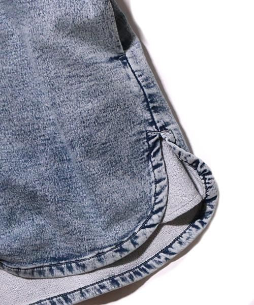WIDE SPREAD DENIM SWEAT LONG HENRY