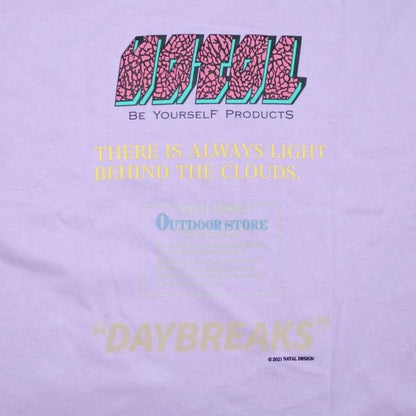HEMP LONG SLEEVE TEE WIDE PRINTED DAYBREAKS