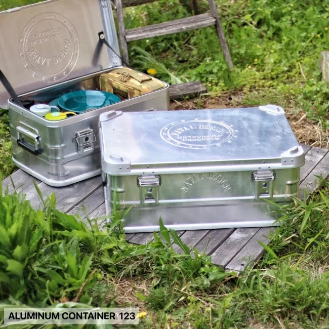 ALUMINUM CONTAINER 123 SILVER