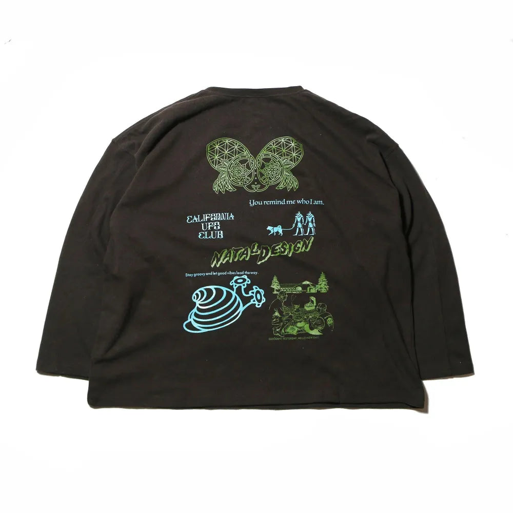ROOM MATE MULTI PRINT L/S HEMP TEE