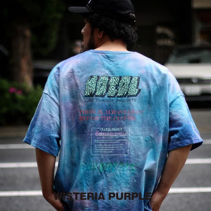 HEMP WIDE TEE PRINTED DAYBREAKS 2 D.Y.E ver.