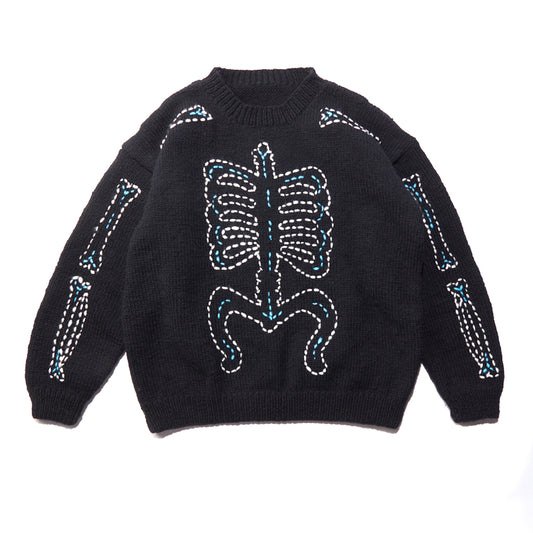 【予約商品：12月中旬以降のお届け予定】OTAKARA NYC x ND BONE KNIT SWEATER