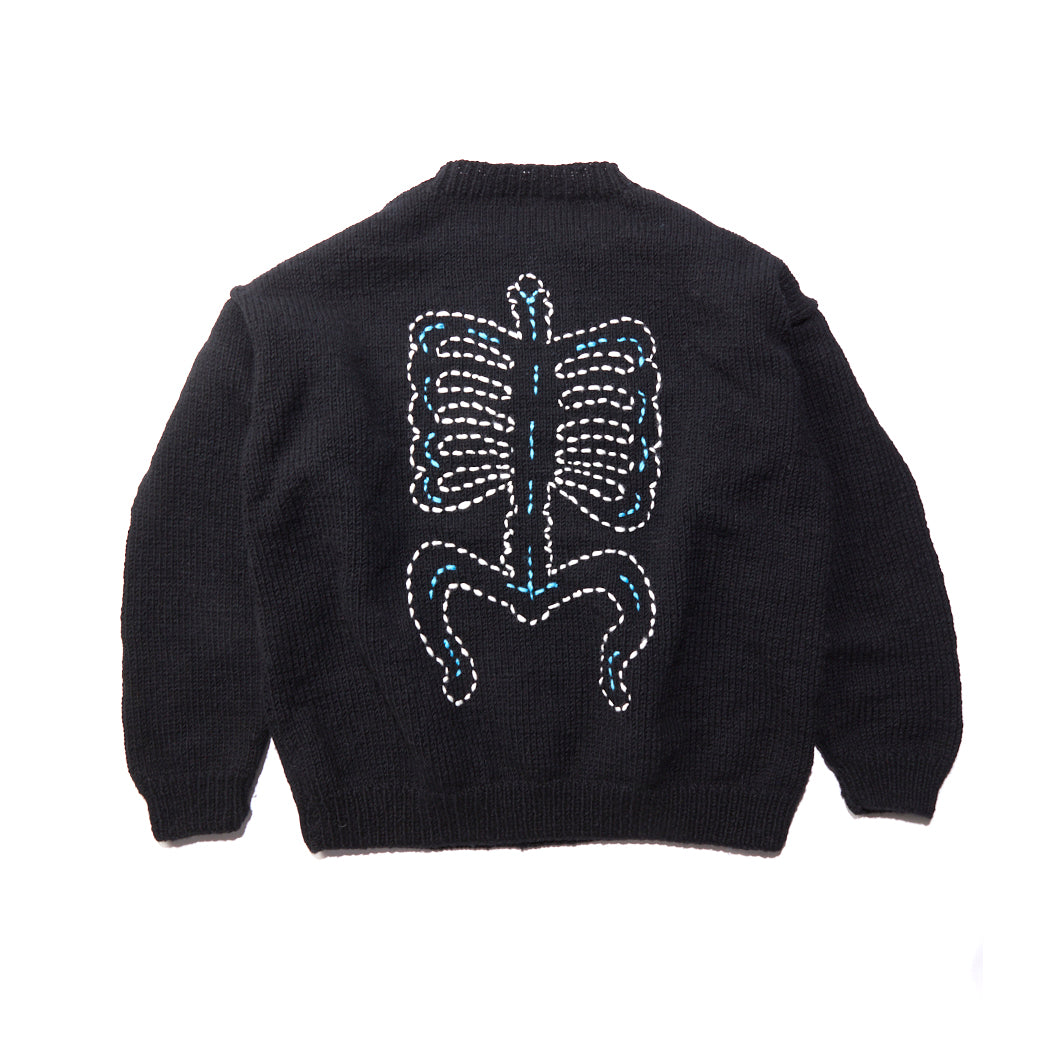 【HSH先行発売：12月中旬以降のお届け予定】BONE KNIT SWEATER