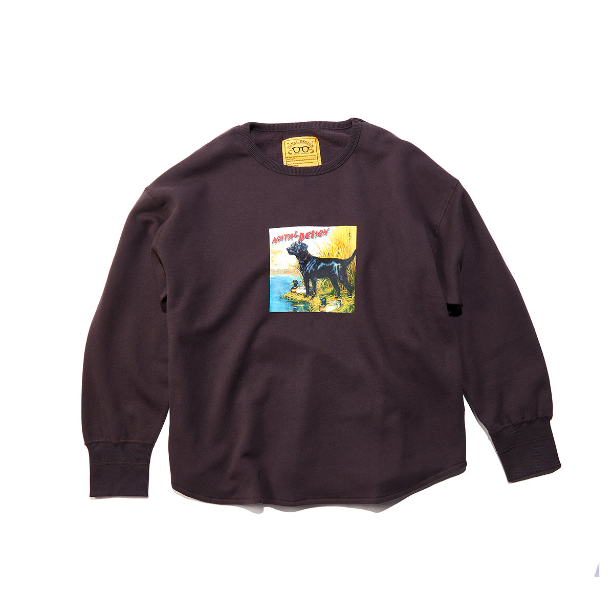 BRUSHED COTTON LONG SLEEVE CREW "Lil Guardian"