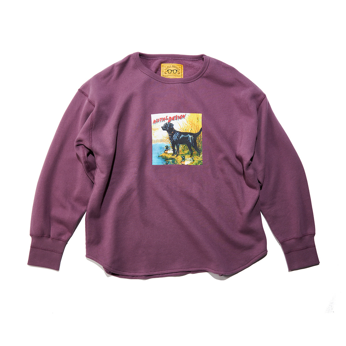 BRUSHED COTTON LONG SLEEVE CREW "Lil Guardian"