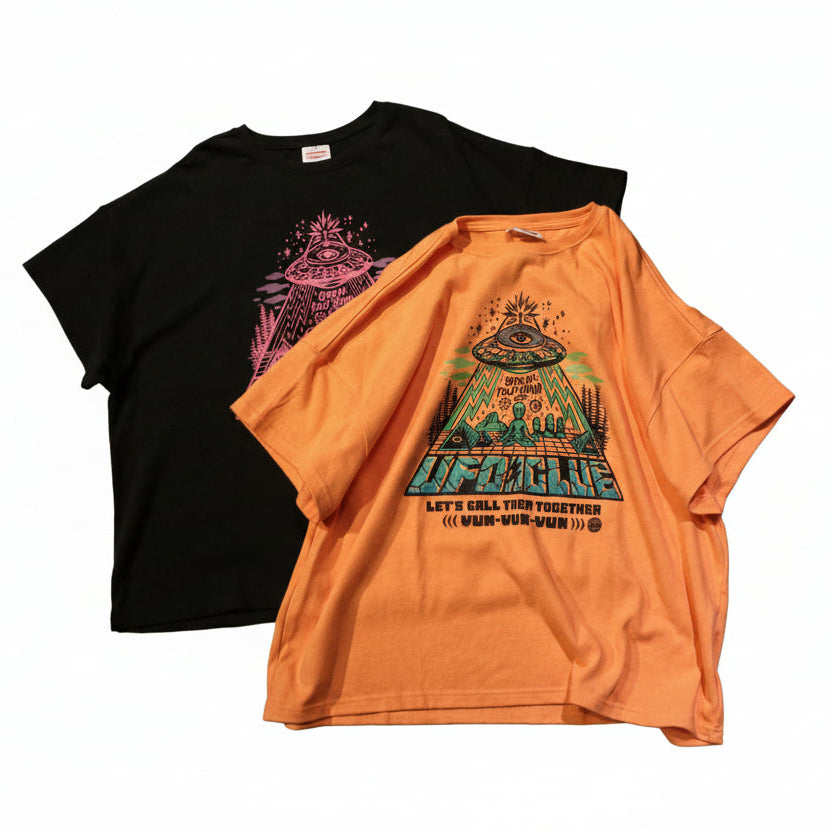 【HSH先行発売：10月中旬以降のお届け予定】GRINDLODGE x ND HEMP WIDE TEE UFO CLUB ver.5