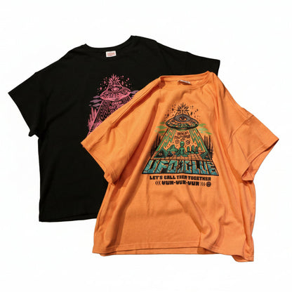 【HSH先行発売：10月中旬以降のお届け予定】GRINDLODGE x ND HEMP WIDE TEE UFO CLUB ver.5