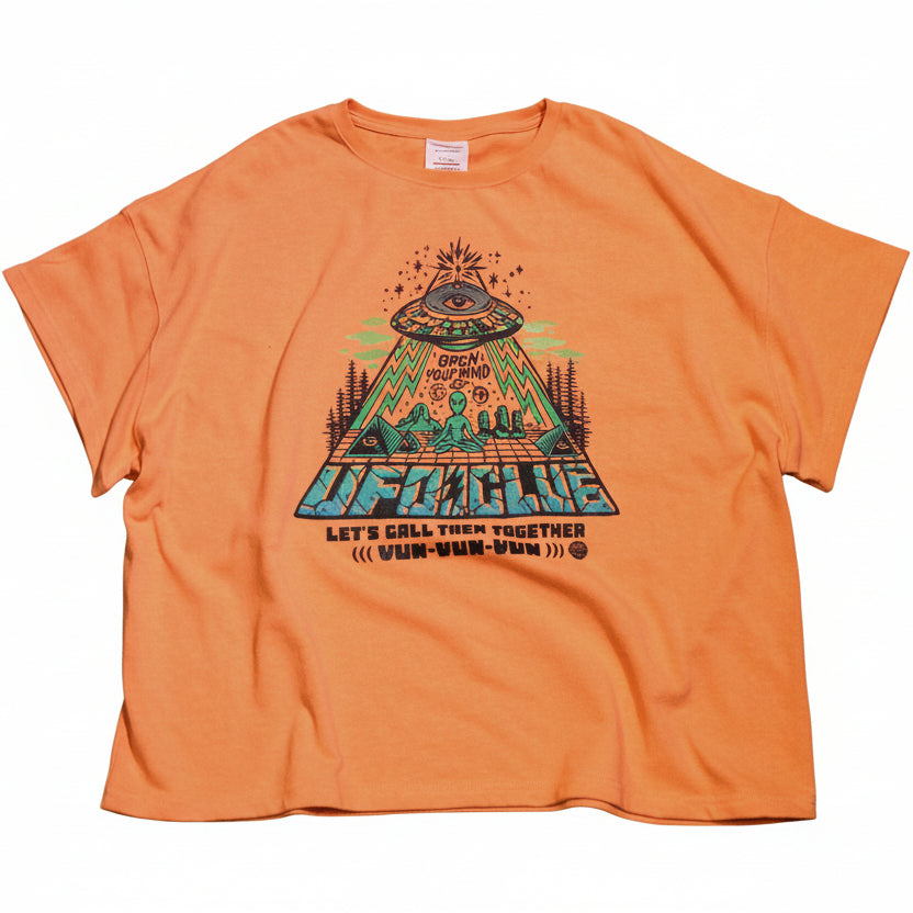 【HSH先行発売：10月中旬以降のお届け予定】GRINDLODGE x ND HEMP WIDE TEE UFO CLUB ver.5