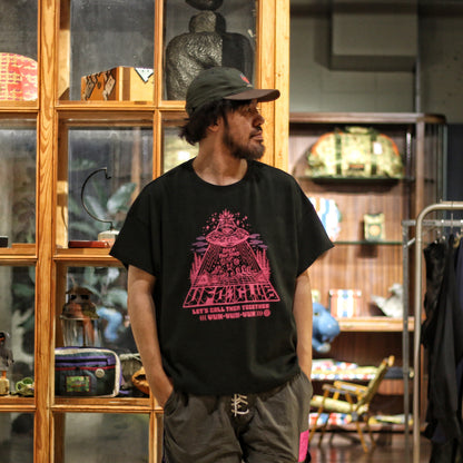【HSH先行発売：10月中旬以降のお届け予定】GRINDLODGE x ND HEMP WIDE TEE UFO CLUB ver.5
