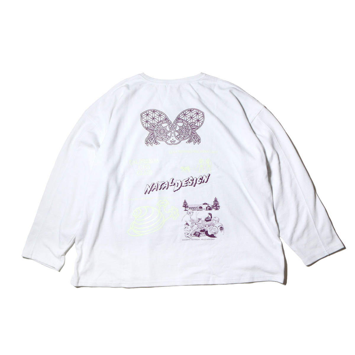 ROOM MATE MULTI PRINT L/S HEMP TEE