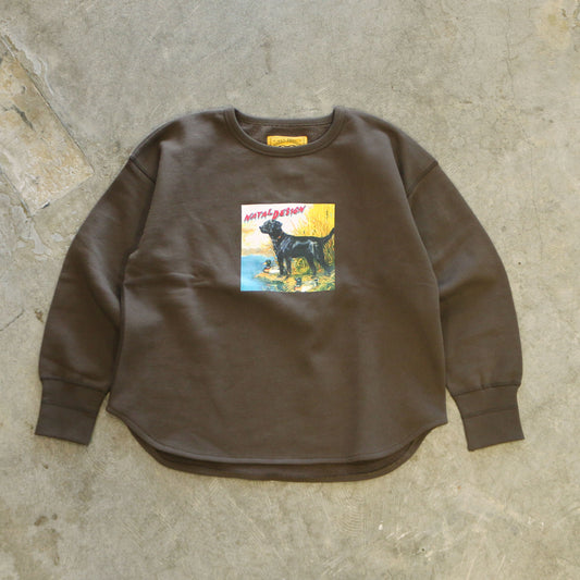 BRUSHED COTTON LONG SLEEVE CREW "Lil Guardian"
