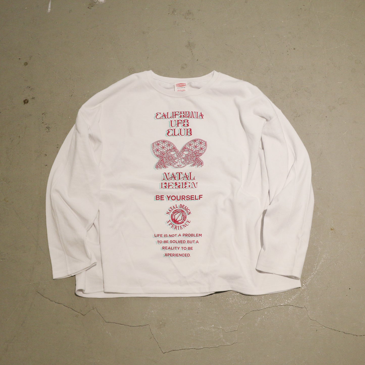 UFO CLUB MULTI PRINT L/S HEMP TEE