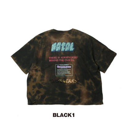 HEMP WIDE TEE PRINTED DAYBREAKS 2 D.Y.E ver.