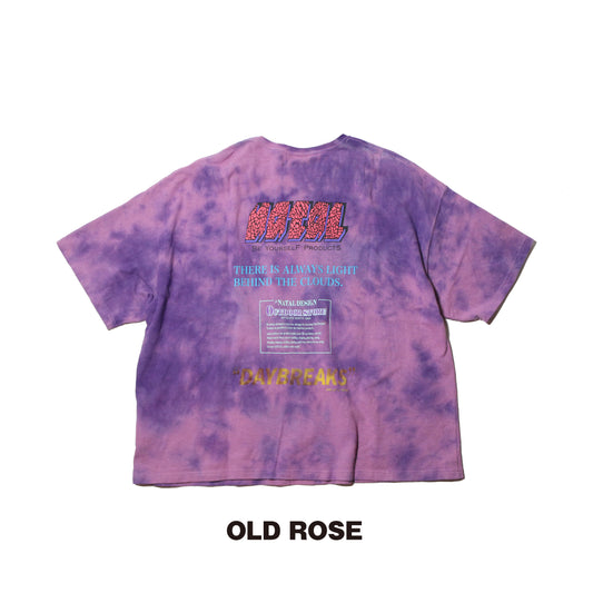 HEMP WIDE TEE PRINTED DAYBREAKS 2 D.Y.E ver.